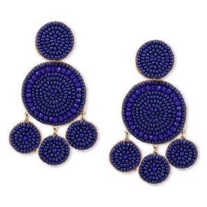 Lucky Brand Gold-Tone Beaded Drop Earrings